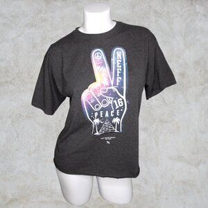 NEFF Peace Galaxy Cut Off Dark Gray Graphic Tee